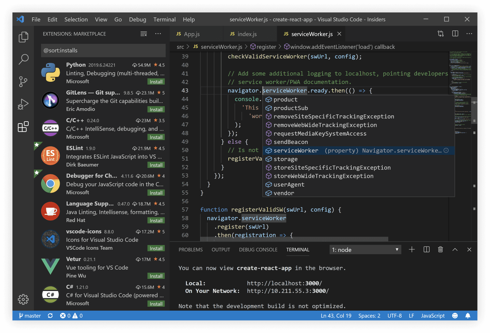 Visual Studio Code editor interface screenshot